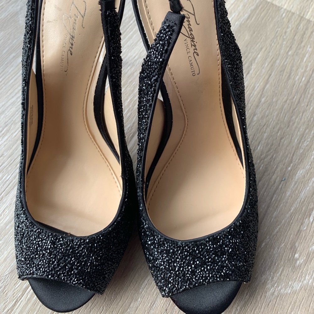 Vice Camuto black high heels.